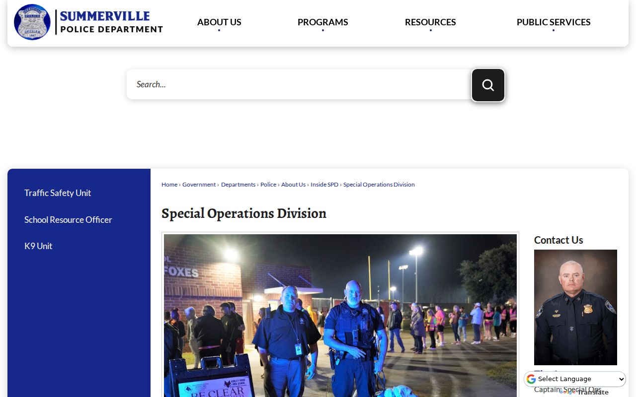 Summerville municipal warrant service and subpoena process