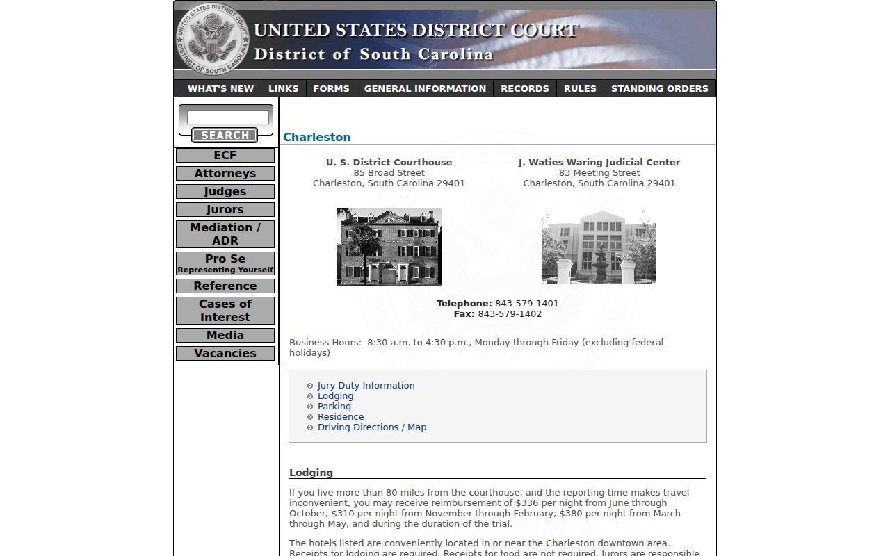 Berkeley County arrest warrant reference to the Charleston federal courthouse